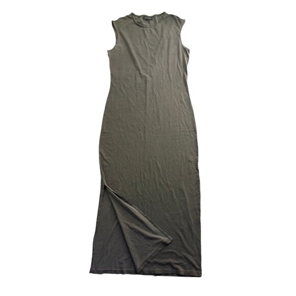 Myles Price 100% Supima Cotton Maxi Dress in Grey